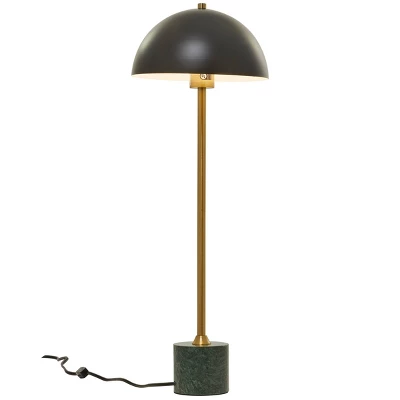 28" X 10" Metal Umbrella Style Desk Lamp With Marble Base - Olivia & May - Image 9