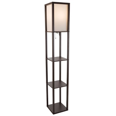 Torchiere Floor Lamp Brown (Includes LED Light Bulb) - Lavish Home - Image 6