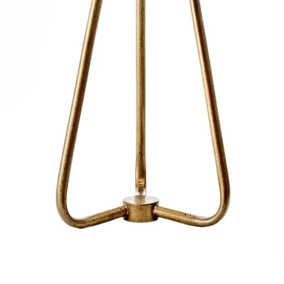 NuLOOM Captiva 26" Metal Table Lamp Lighting - Brass 25.5" H X 14" W X 14" D - Image 2