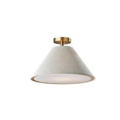 Hadley Flush Mount Antique Brass - Adesso