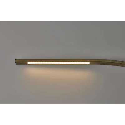 Sonic Arc Floor Lamp With Smart Switch Antique Brass (Includes LED Light Bulb) - Adesso - Image 4
