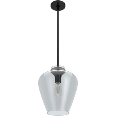 1-Light Vidria Pendant Matte Black - Hunter Fan - Image 3