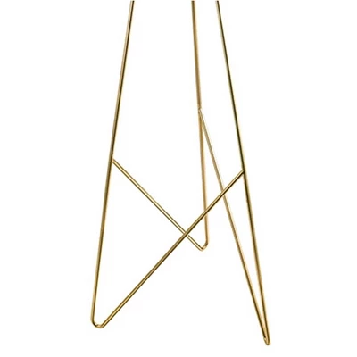 1-Light Camporale Floor Lamp With Interior Fabric Shade Gold - EGLO - Image 2