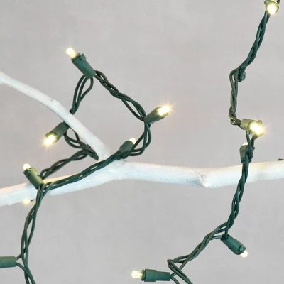 9.4' 2ct Battery Operated Mini String LED Lights White - Image 3