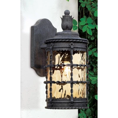 Minka Lavery Mallorca Collection 16" High Iron Outdoor Wall Light - Image 3