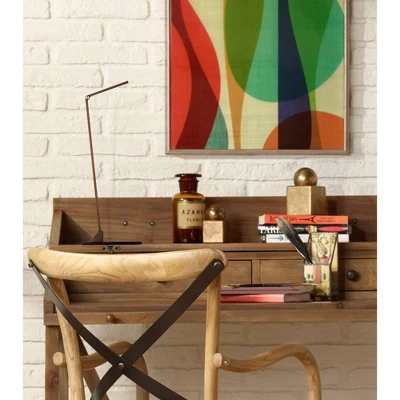 Possini Euro Design Bentley Modern Desk Lamp 21" High French Bronze Aluminum Metal LED Touch On Off Adjustable Head For Bedroom Living Room Office - Image 7