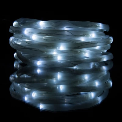 Nature Spring Solar Powered LED Rope Lights - 23', White, 50 Bulbs - Image 3