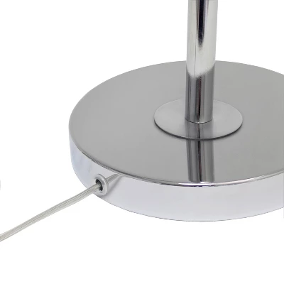 Tilting Arm Table Lamp Silver - Elegant Designs - Image 5