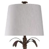 Coastal Palm Traditional Moulded Table Lamp Brown - StyleCraft