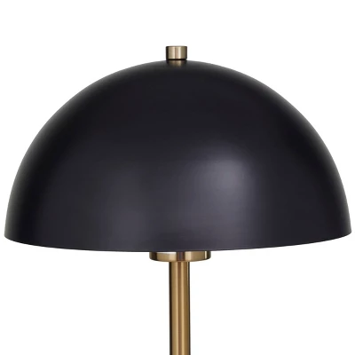 28" X 10" Metal Umbrella Style Desk Lamp With Marble Base - Olivia & May - Image 4