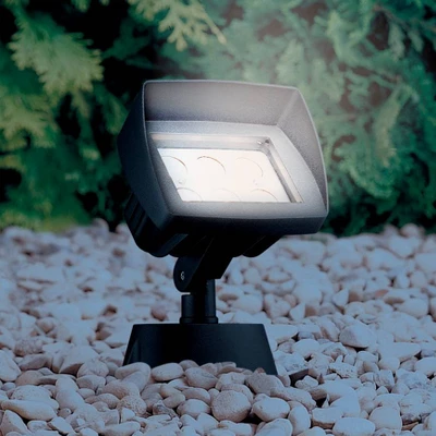 Super Duty Eastham 8" High Black LED Landscape Flood Lights Set Of 2 - Image 5