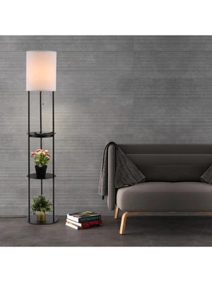 Nextop 63 Inch Round Floor Lamp W/ Shelves, USB Ports And AC Outlet Corner Lamp W/ LED Grow Light - 1 Count - Image 5