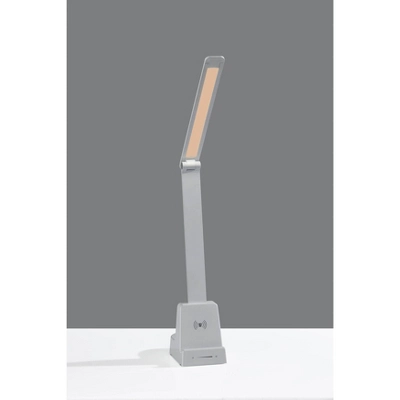 Cody LED Wireless Charging Desk Lamp With Smart Switch (Includes LED Light Bulb) Matte White - Adesso - Image 6