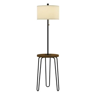 Floor Lamp End Table (Includes LED Light Bulb) - Modern Hairpin Legs - Image 3