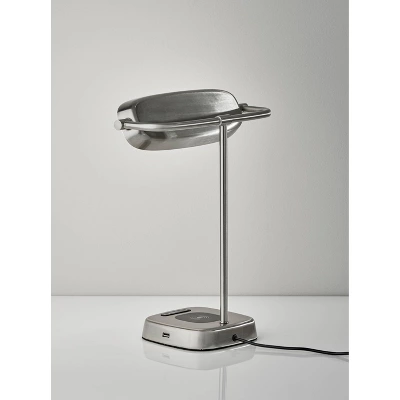 Radley Charge Table Lamp With Smart Switch Silver (Includes LED Light Bulb) - Adesso - Image 4