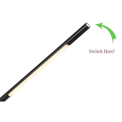 68" Adjustable Metal Virton Arm Floor Lamp (Includes LED Light Bulb) Black/Antique Brass - Cal Lighting - Image 2