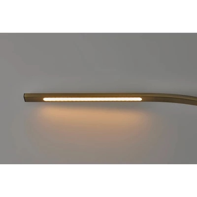 Sonic Arc Floor Lamp With Smart Switch Antique Brass (Includes LED Light Bulb) - Adesso - Image 5