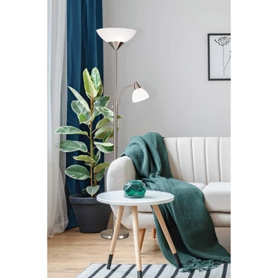 71" Piedmont Combo Floor Lamp Steel - Adesso - Image 2