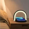 Link Ultra Modern Touch Control 3 In1 LED Desk Lamp W/Fast Wireless Charger Bedside Light Folds & Rotates