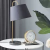 Modern Metal Table Lamp Black - Olivia & May