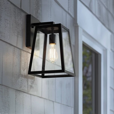 John Timberland Arrington Modern Outdoor Wall Light Fixture Mystic Black 13" Clear Glass For Post Exterior Barn Deck House Porch Yard Posts Patio Home - Image 6