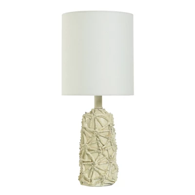 21" Starfish Distressed Mini Table Lamp White - StyleCraft - Image 5