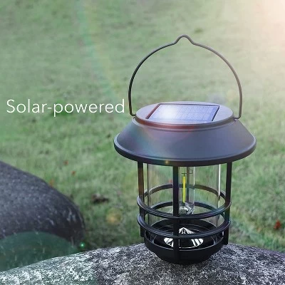 Dartwood Solar Wall Lanterns - Outdoor Mounted Wall Lanterns For Your Yard, Patio, Or Walkway (6 Pack, Black) - Image 3