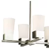 Ciara Springs 6 Light Chandelier Silver/White - EGLO