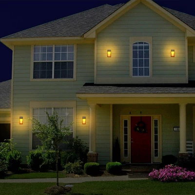 Solar LED Outdoor Wall Lantern With Flame - Techko Maid - Image 5