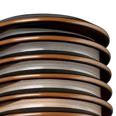 John Timberland Modern Industrial Outdoor Wall Lights Fixtures Set Of 2 Rubbed Bronze 10" Frosted Glass For Exterior House Porch - Image 2