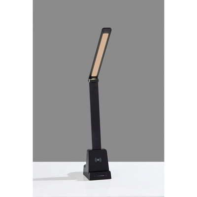 Cody LED Wireless Charging Desk Lamp With Smart Switch (Includes LED Light Bulb) Matte Black - Adesso - Image 6