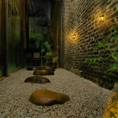 Solar LED Outdoor Wall Lantern With Flame - Techko Maid - Image 9