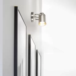 6" Spotlight Desk Or Wall Mount Accent Table Lamp Brushed Nickel - Cresswell Lighting