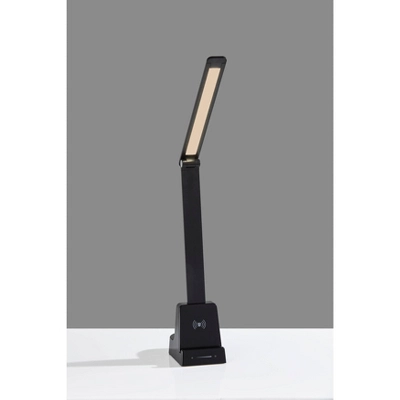 Cody LED Wireless Charging Desk Lamp With Smart Switch (Includes LED Light Bulb) Matte Black - Adesso - Image 5
