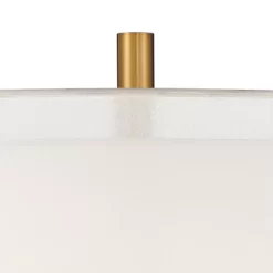 Possini Euro Design Roxie Modern Floor Lamp With Riser 65 1/2" Tall Brass Black Metal Sheer Linen Double Drum Shade For Living Room Bedroom Office