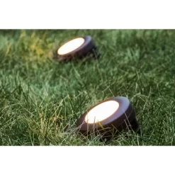 12 Pucks Seasons LED Acrylic Landscape Lights Oil-Rubbed Bronze - Enbrighten